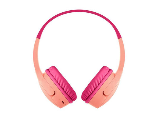 Belkin SoundForm Mini Wireless On-Ear Headphones for Kids - Pink